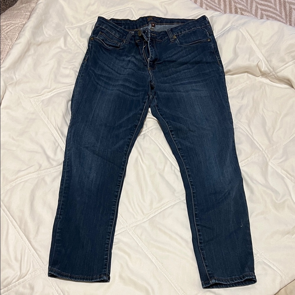 Kut from the Kloth Women's Dark Blue Straight Jeans